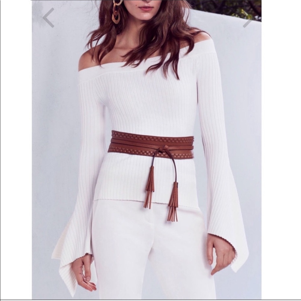 NWT BCBGmaxaxria Stevie Off Shoulder Top